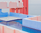 The Modern Paradise - Calpe, Spain : ‘ The Modern Paradise: Calpe, Spain’La Muralla Roja, ‘the Red Wall’ in Spanish is a postmodern apartment complex in Calpe, Spain, which is designed by Spanish architect Richard Bofill in 1968. The complexity of color i