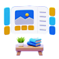 VR PLATFORM  3D Icon