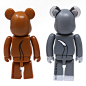 Medicom Tom And Jerry 100% 2 Pack Bearbrick Figure Set (gray / brown) : Medicom Tom And Jerry 100% 2 Pack Bearbrick Figure Set (gray / brown)