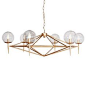 Worlds Away Rowan Gold Leaf Chandelier #zincdoor