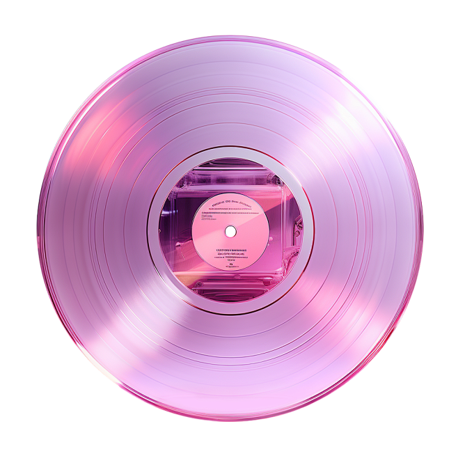 粉色半透明唱片
