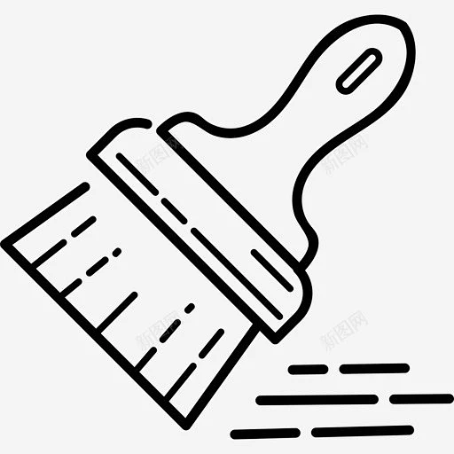 油漆刷杂项手工绘制图标 平面电商 创意素材图片_绘制图标图片素材-花瓣网