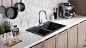 Kitchen sinks and faucets - full CGI. : Hello there,this is my last project for Sinkology and Pfister Faucets companies. I was asked to prepare fully computer generated images showing new products (kichen sinks and faucets) in a commercial manner. The goa