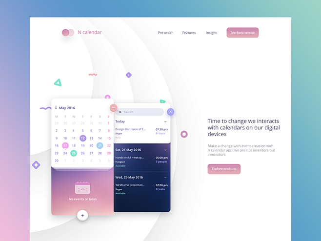 N calendar web (WIP)...