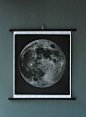 Signed Moon Chart Print
