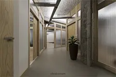 瑜伽馆健身舞蹈房装修设计图集丨活动休息接待区设计