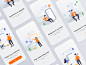 Guide page design illustration ui app