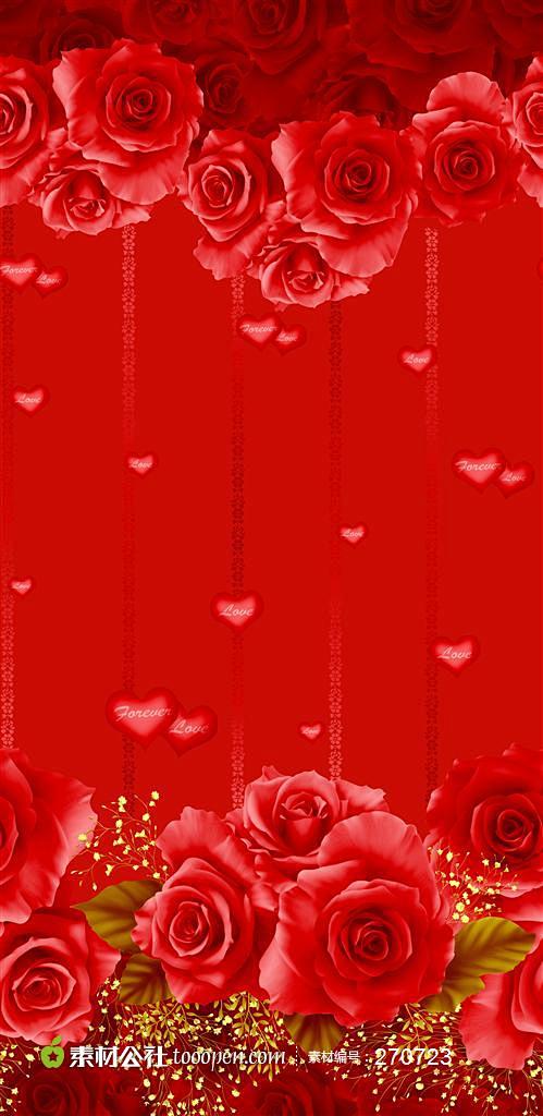 情人节元素 高清玫瑰花卉图片素材