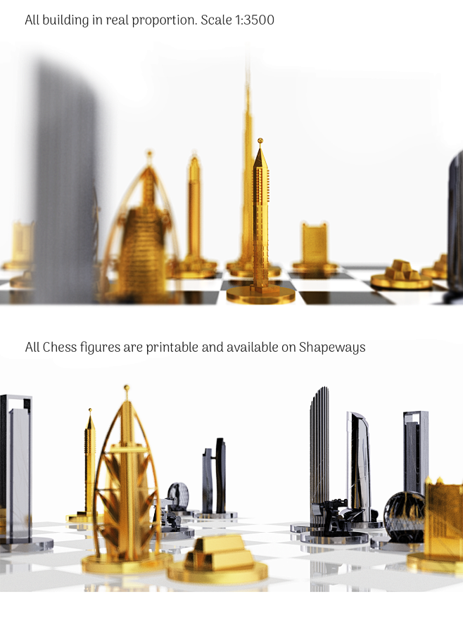Chess set. Dubai vs ...