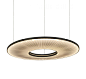 Dix heures dix Iris Horizontal Double Flux Suspension Lamp : Iris lamp was designed by Fabrice Berrux and produced by Dix Heures Dix.Iris it's a beautiful and elegant lamp can decorates with simplicity each ambient. Has a LED white warm illumination that