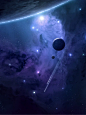 视传考研手绘素材 宇宙