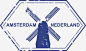 阿姆斯特丹风车图章图标 免费下载 页面网页 平面电商 创意素材