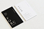 「FORC CREATIVE」 Business Card : 用紙：ハーフエア（コットン） / 銀箔押し
印刷会社：啓文社印刷工業