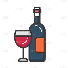 ICON-旅游类图标贴纸-SVG-酒水