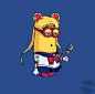 哈哈哈哈哈好长的脸！Minion Parody Collection on Behance