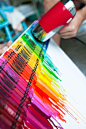 Melting crayon art