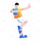 卡通风教育培训男生氛围元素