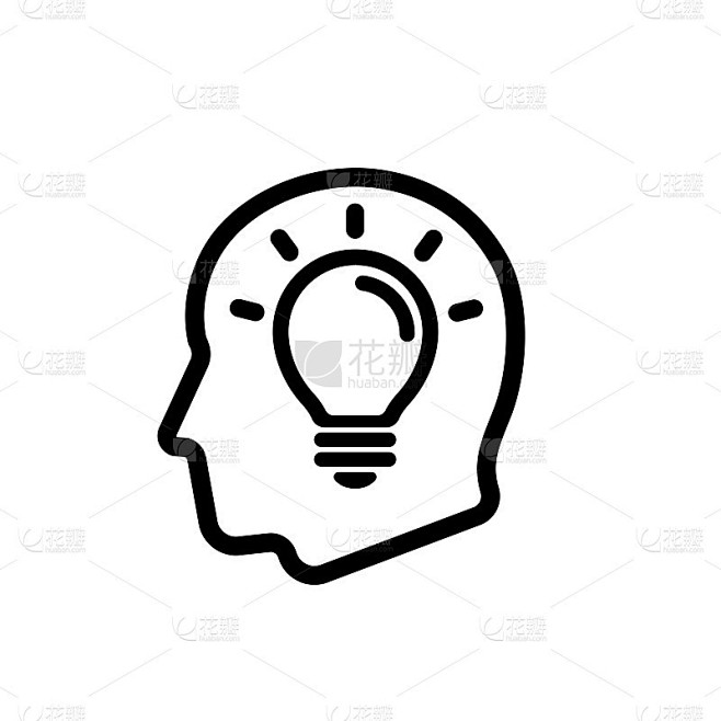 创意，灵感矢量图标插图