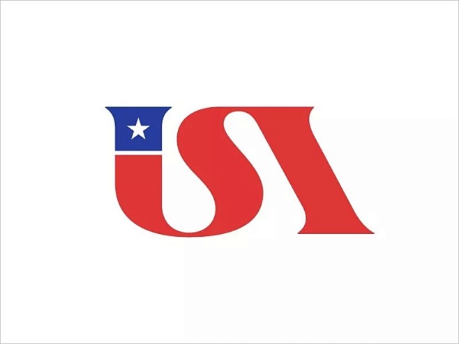 USA 标志 图标 图形 设计 创意 l...