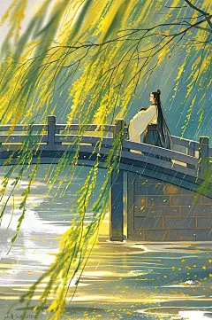 堪图画｜西湖春雨，杨柳如丝