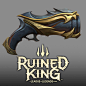 Ruined King: A League of Legends: Props, Yulia Matveeva : As a part of DragonFly team I worked on game assets for Ruined King.
My job was modelling some  Props:  Yasuo Sword and Gun for MissFortune.
Overall supervision by:
Andy Hansen
https://www.artstati