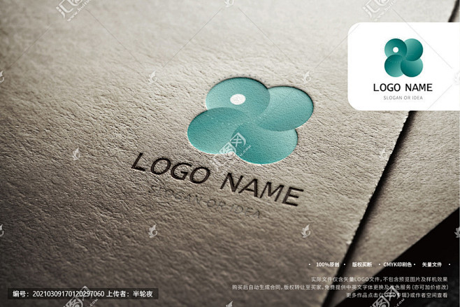 《创意LOGO设计》 圆形LOGO四叶草 原创图形类LOGO创意设计，独家首发，精品呈现