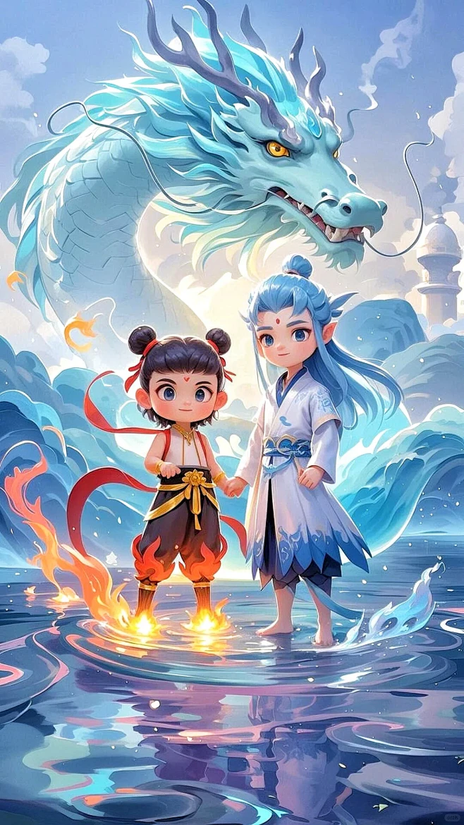 哪吒敖丙高清壁纸 可可爱爱 慕了慕了 - 小红书-花瓣网