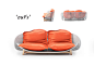 Oufs沙发——巨型豆袋和金属木头~
全球最好的设计，尽在普象网 pushthink.com的结合
