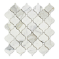 Oracle Tile and Stone - Calacatta Gold Marble Polished Arabesque Mosaic Tile - Premium Grade Italian Calacatta Gold (Calacatta Oro) Marble Polished Lantern Arabesque Moroccan Mosaic Tiles are perfect for any interior/exterior projects (e.g. kitchen backsp