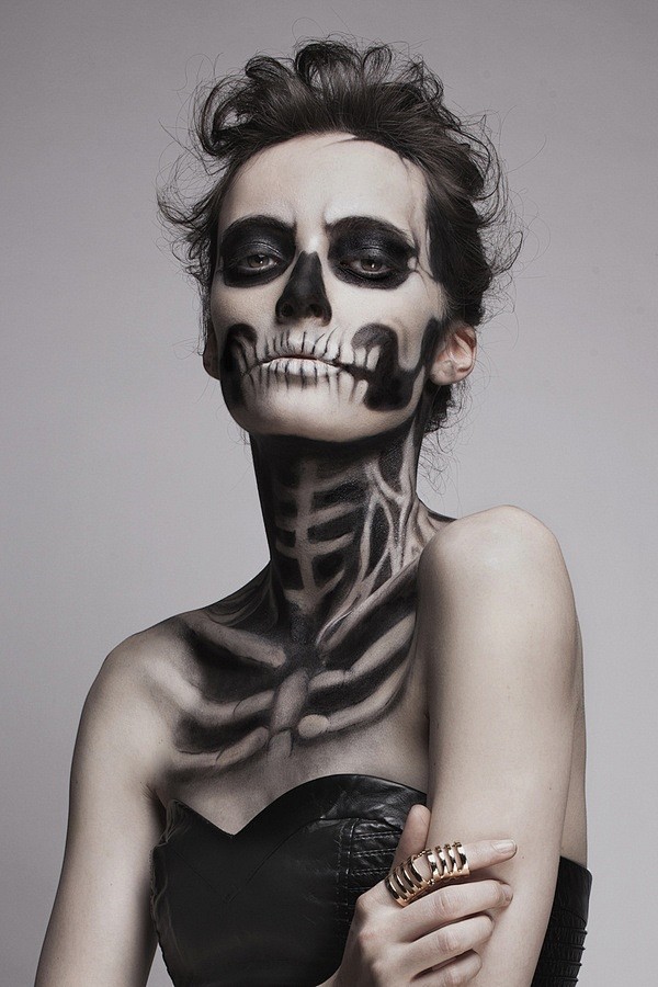 Skeleton makeup for ...