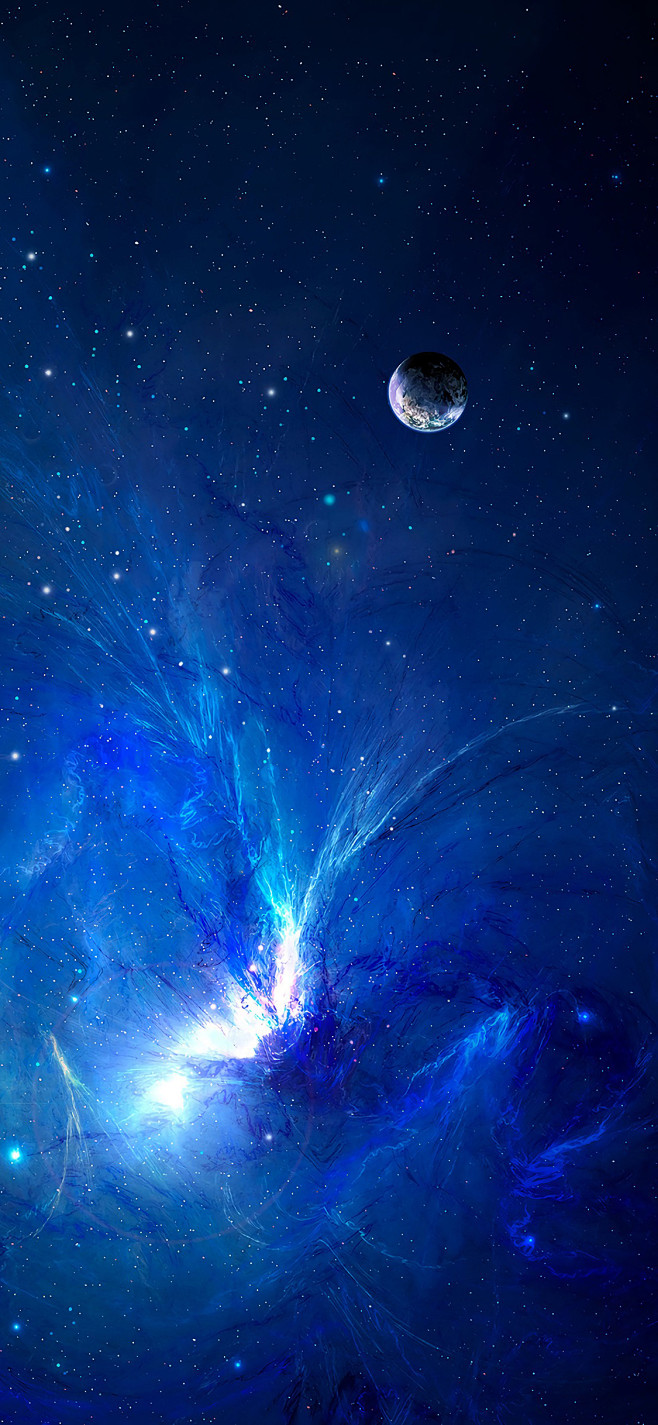 宇宙 天文 太空 蓝色 地球 星空 苹果...