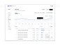 Site usage dashboard UI design