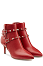 Rockstud Leather Ankle Boots detail 0