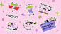 Character design  Mascot pig stickers Telegram ILLUSTRATION  Character character illustration pink shopping mall