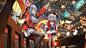 bilibili b站拜年祭 小电视2233娘插画原画 电脑壁纸 ipad壁纸
