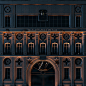 abloh building facade Fashion  lock luxury monogram Paris pattern CGI