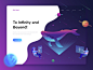 Navi - hero illustration exploration ui header homepage web design uiux isometric landing page illustration ui ux