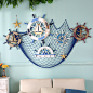地中海风格救生泳圈墙上装饰品渔网室内壁饰创意家居酒吧立体挂件-淘宝网