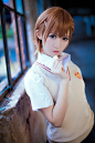 魔法禁书目录御坂美琴清纯日系校服cosplay图片#cosplay图片#高清来源：http://www.acgrenwu.cn/tupian/