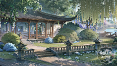古风-室外-花瓣网|陪你做生活的设计师 | 【绘梦工坊】AI绘画古风室外场景《逸庭》