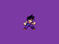 Teen Gohan pixel art illustration development game design pixel