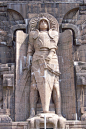 Statue of the Archangel Michael at the Völkerschlachtdenkmal monument in  Germany. | Anjos, Arcanjo, Pinturas