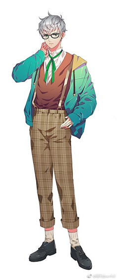 com采集杨小咩0_0采集到立绘11【男性人设发型】p1-5是阴阳师的现代