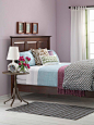 bedroom w/purple walls#卧室#