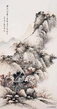 精美山水画100副，太全了~