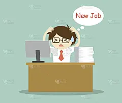 商人感到压力大，正在考虑新工作。