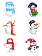 圣诞帽圣诞树圣诞麋鹿圣诞老人雪人