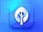 Wallpaper Tree App Icon symbol clean appstore neststrix logotype gradient branding appicon iphone wallpapers wallpaper design logo mark ios color blue icon tree app