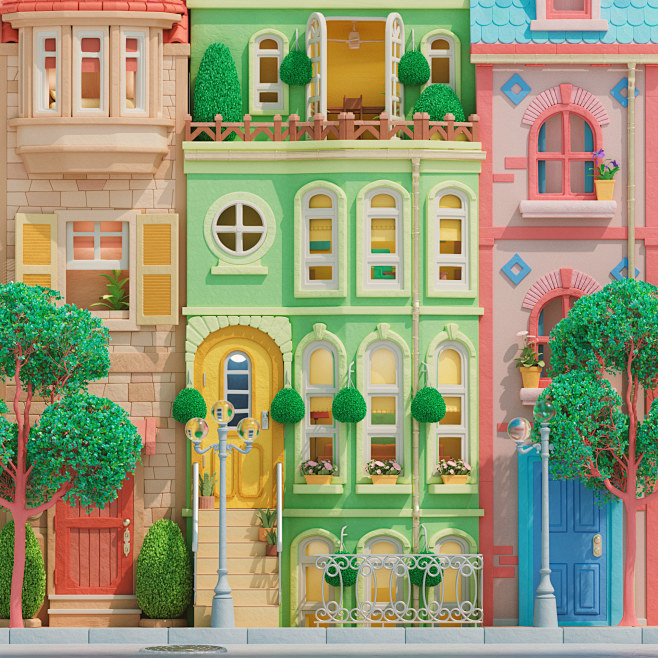 house c4d cinema4d 3...