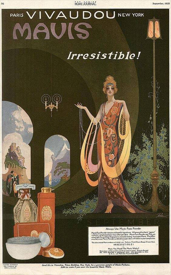 100年前的时尚广告插画 美国Ferd ...